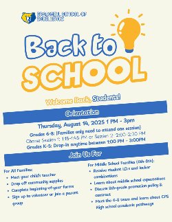 Bradwell Orientation Flyer in English